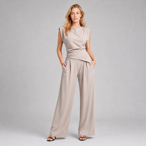 Draped Wide Leg Set WHD0606279