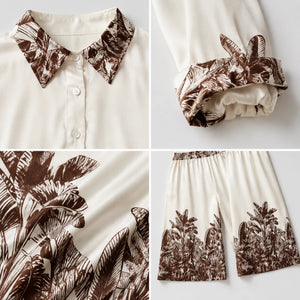 Tropical Print Pants Set WHD0606282