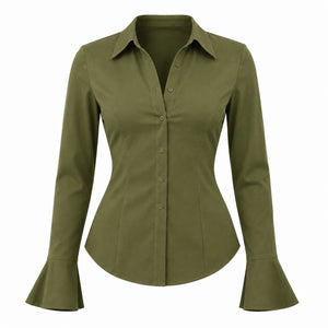 Waist-Fit Button Shirt WHD0606288