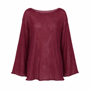 Sheer Knit Cover-Up Top WHD0606289