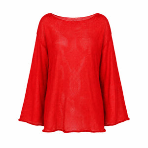 Sheer Knit Cover-Up Top WHD0606289