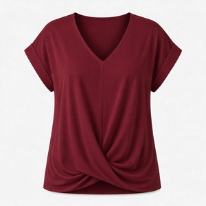 Twist Front V-Neck Top WHD0606291