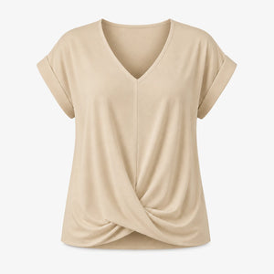 Twist Front V-Neck Top WHD0606291