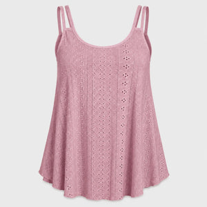 Openwork Yellow Cami Top WHD0606292