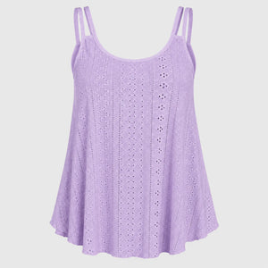 Openwork Yellow Cami Top WHD0606292