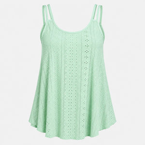 Openwork Yellow Cami Top WHD0606292