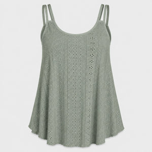 Openwork Yellow Cami Top WHD0606292