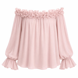 Off-Shoulder Ruffle Top WHD0606296