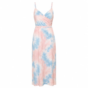 Tropical Print Maxi Dress WHD0606298