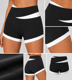 Colorblock High Waist Shorts WHD0606314-JYMA019
