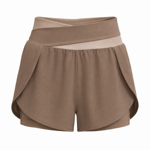 Colorblock Wrap Active Shorts WHD0606316-JYMA007