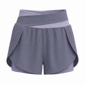 Colorblock Wrap Active Shorts WHD0606316-JYMA007