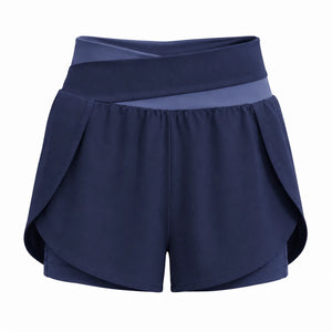 Colorblock Wrap Active Shorts WHD0606316-JYMA007
