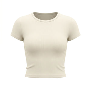 Ribbed Cropped Tee WHD0606317-JYTD001