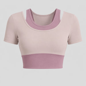 Colorblock Layered Activewear Set WHD0606323-JYMD035