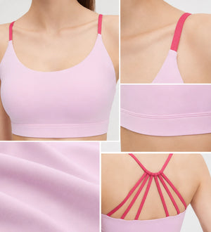 Strappy Back Sports Bra WHD0606328-JYMN068