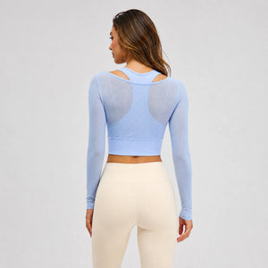 Sheer Mesh Active Top WHD0606344-JYMC104