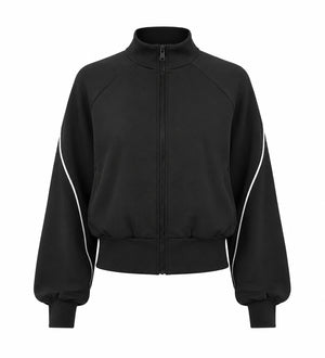 Contrast Piping Zip Jacket WHD0606356-JYMW194