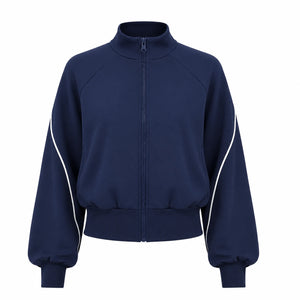 Contrast Piping Zip Jacket WHD0606356-JYMW194