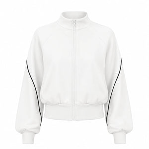 Contrast Piping Zip Jacket WHD0606356-JYMW194