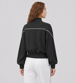 Contrast Piping Zip Jacket WHD0606356-JYMW194