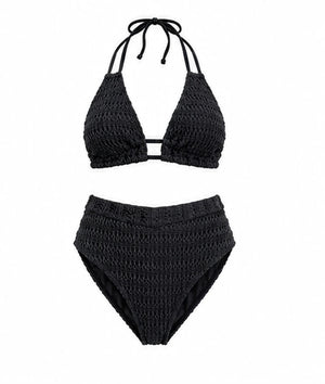 Textured Halter Bikini Set WHD0606360-KA-P273-01