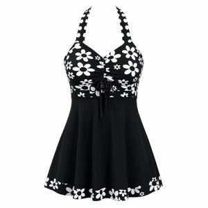Floral Halter Swim Dress WHD0606364-KA-P524-01