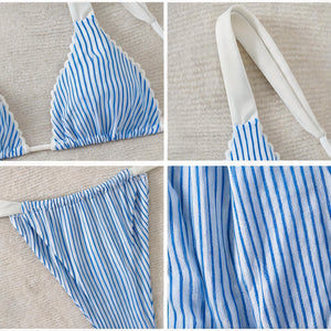 Striped Triangle Bikini Set WHD0606369-KA-P288-10