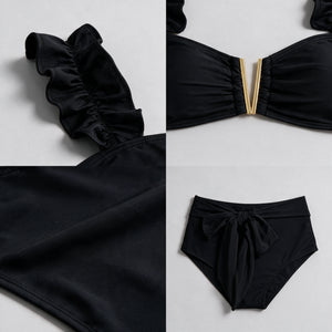 Black Ruffle Bikini Set WHD0606374-KA-P147-01