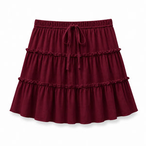 Tiered Ruffle Mini Skirt WHD0606389