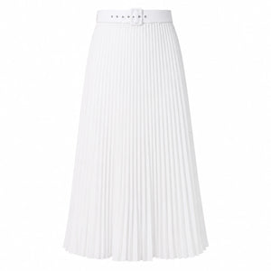 Belted Pleated Maxi Skirt WHD0606390