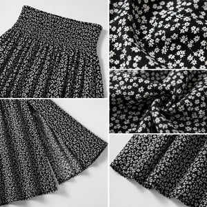 Floral Side Slit Maxi Skirt WHD0606395