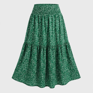 Ditsy Floral Tiered Maxi Skirt WHD0606396