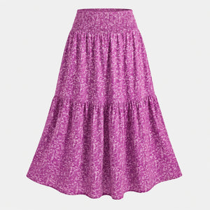 Ditsy Floral Tiered Maxi Skirt WHD0606396