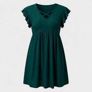 Eyelet Crisscross Babydoll Dress WHD0606401