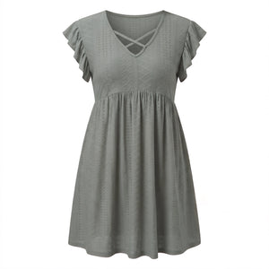 Eyelet Crisscross Babydoll Dress WHD0606401