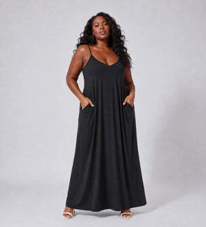V-Neck Cami Maxi Dress WHD0606402