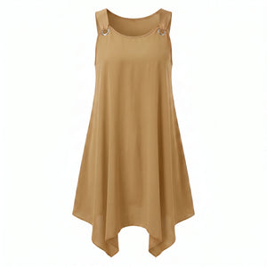 Ring-Detail Hanky Hem Dress WHD0606404