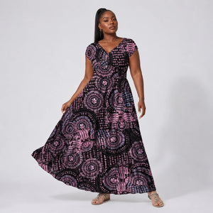 Boho Print Maxi Dress WHD0606406