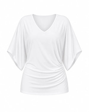 Draped Batwing Sleeve Top WHD0606407