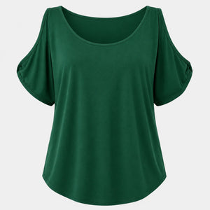 Cold Shoulder Loose Fit Top WHD0606409