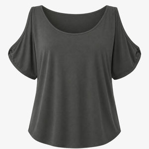Cold Shoulder Loose Fit Top WHD0606409