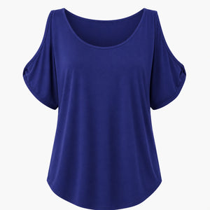 Cold Shoulder Loose Fit Top WHD0606409