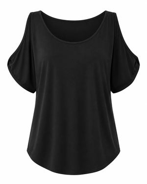 Cold Shoulder Loose Fit Top WHD0606409