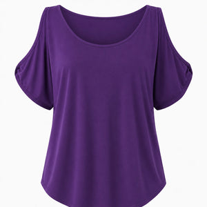 Cold Shoulder Loose Fit Top WHD0606409