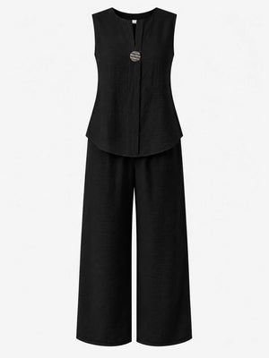 Metal-Detail Wide Leg Set WHD0606421