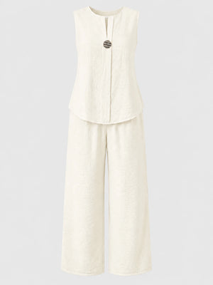 Metal-Detail Wide Leg Set WHD0606421