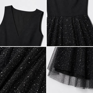 Glitter Mesh Midi Dress WHD0606440