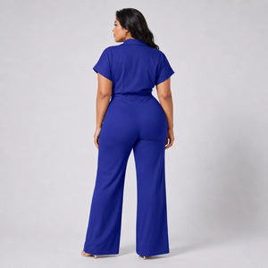 Twist Front Wide Leg Jumpsuit WHD0606453