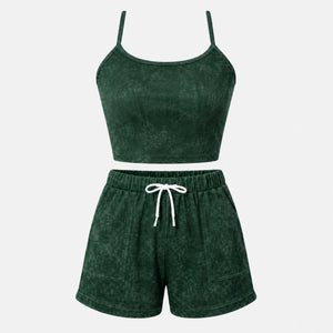 Pink Halter Shorts Set WHD0606455
